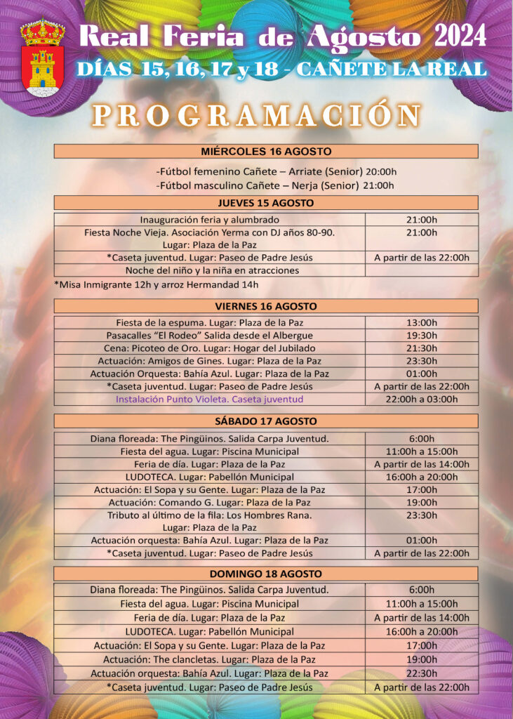 Real Feria de Agosto en Cañete la Real